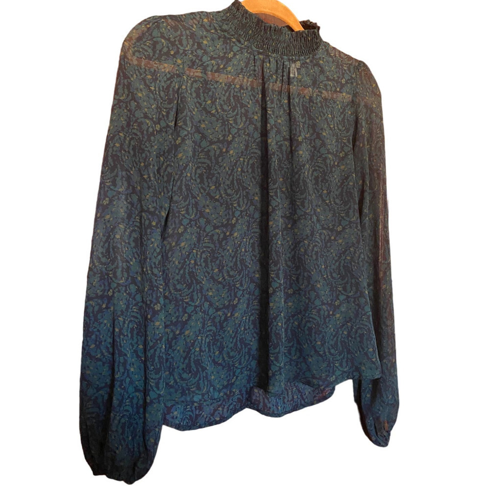 Revolve Paisley Roan + Ryan XS  Peasant Cottage Core Sheer Blouse